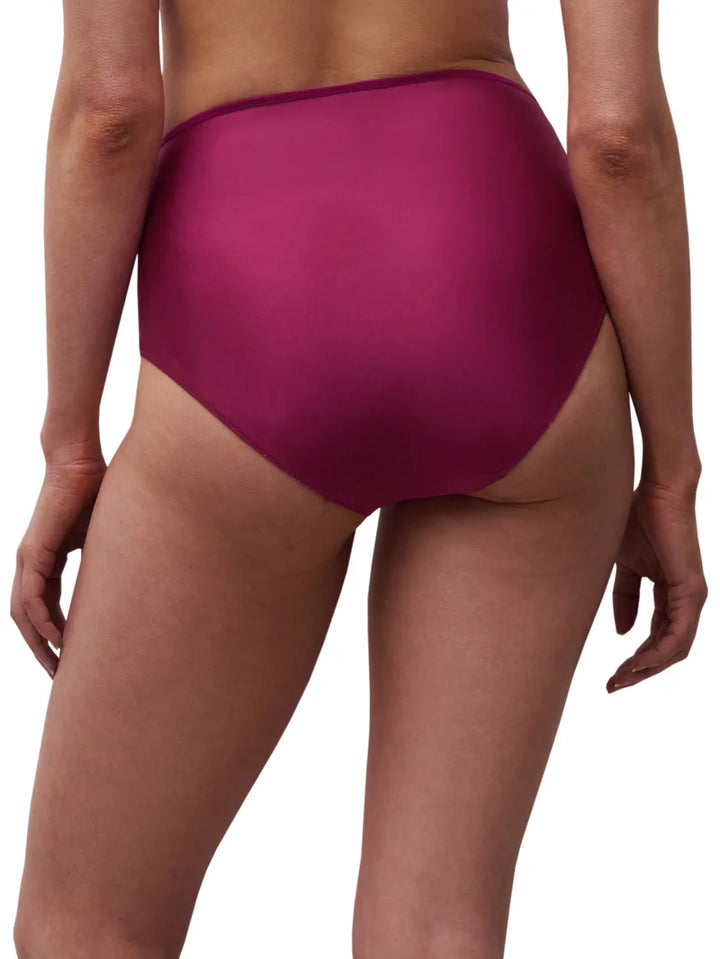 Chantelle - Lily High-Waisted Full Brief Dark Fushia Multico