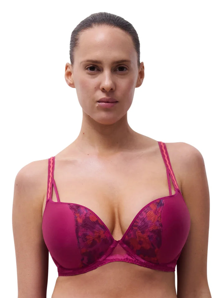 Chantelle - Lily Extra Push Up Bra Dark Fushia Multico