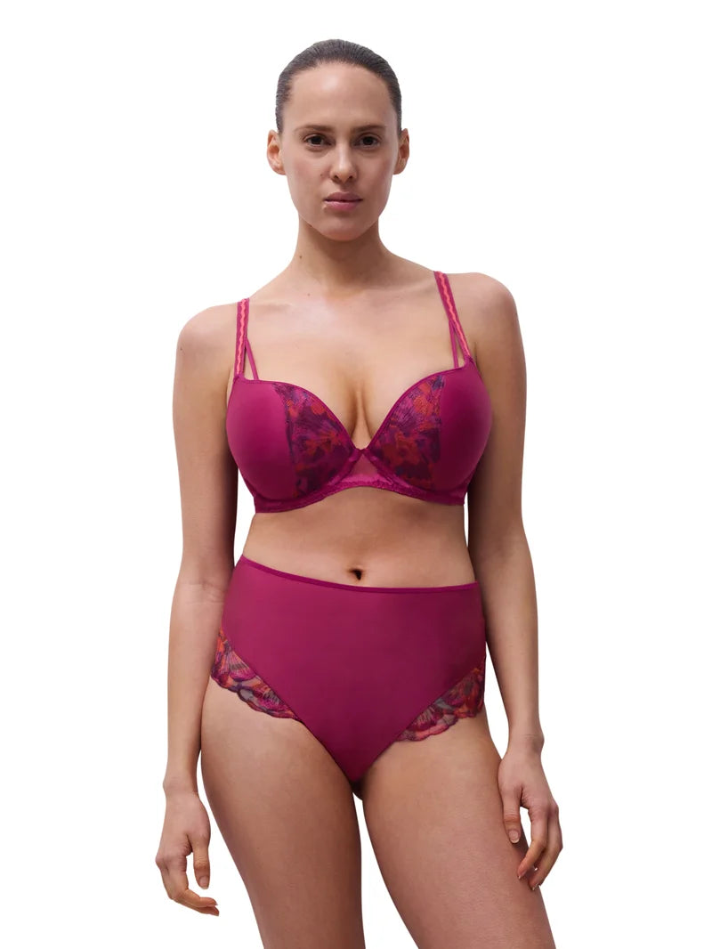 Chantelle - Lily Extra Push Up Bra Dark Fushia Multico