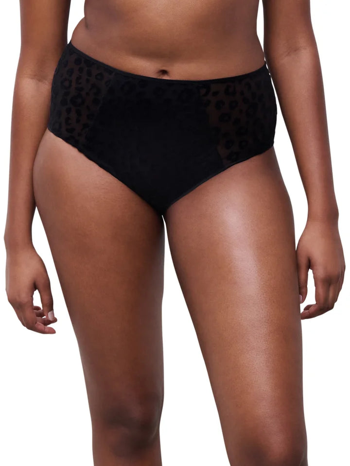 Chantelle - Girls High-Waisted Full Brief Black