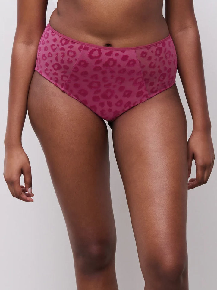 Chantelle - Girls High-Waisted Full Brief Fuchsia