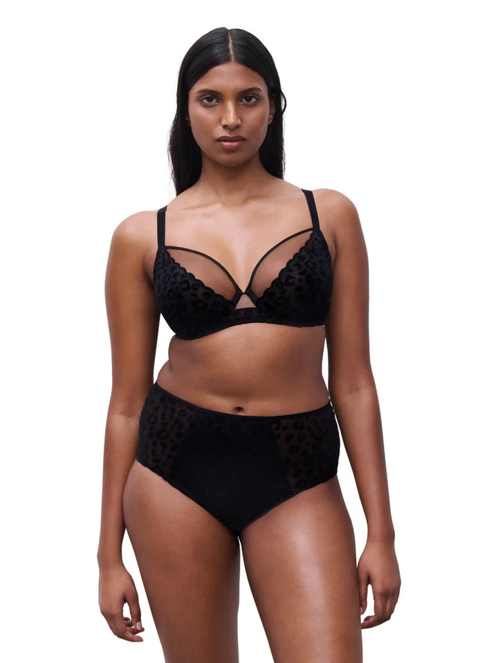 Chantelle - Girls High-Waisted Full Brief Black