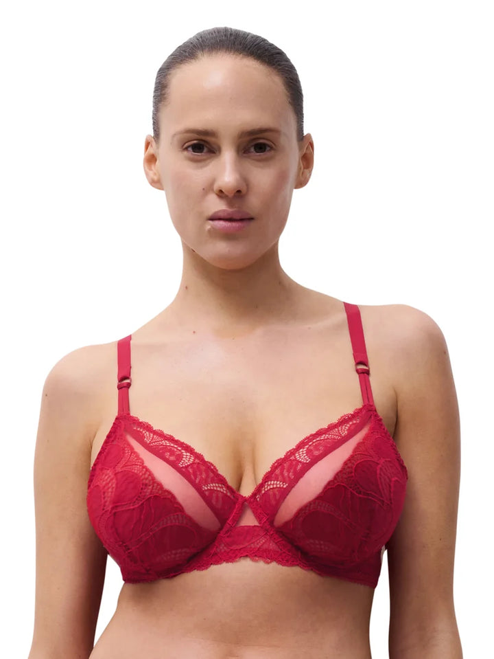 Chantelle - Amor Covering Underwired Bra Scarlet
