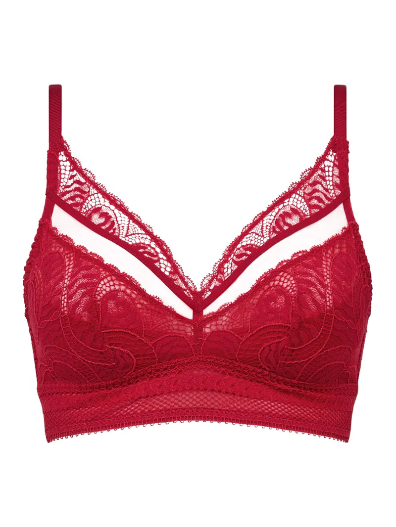 Chantelle - Amor Wirefree Support Bra Scarlet