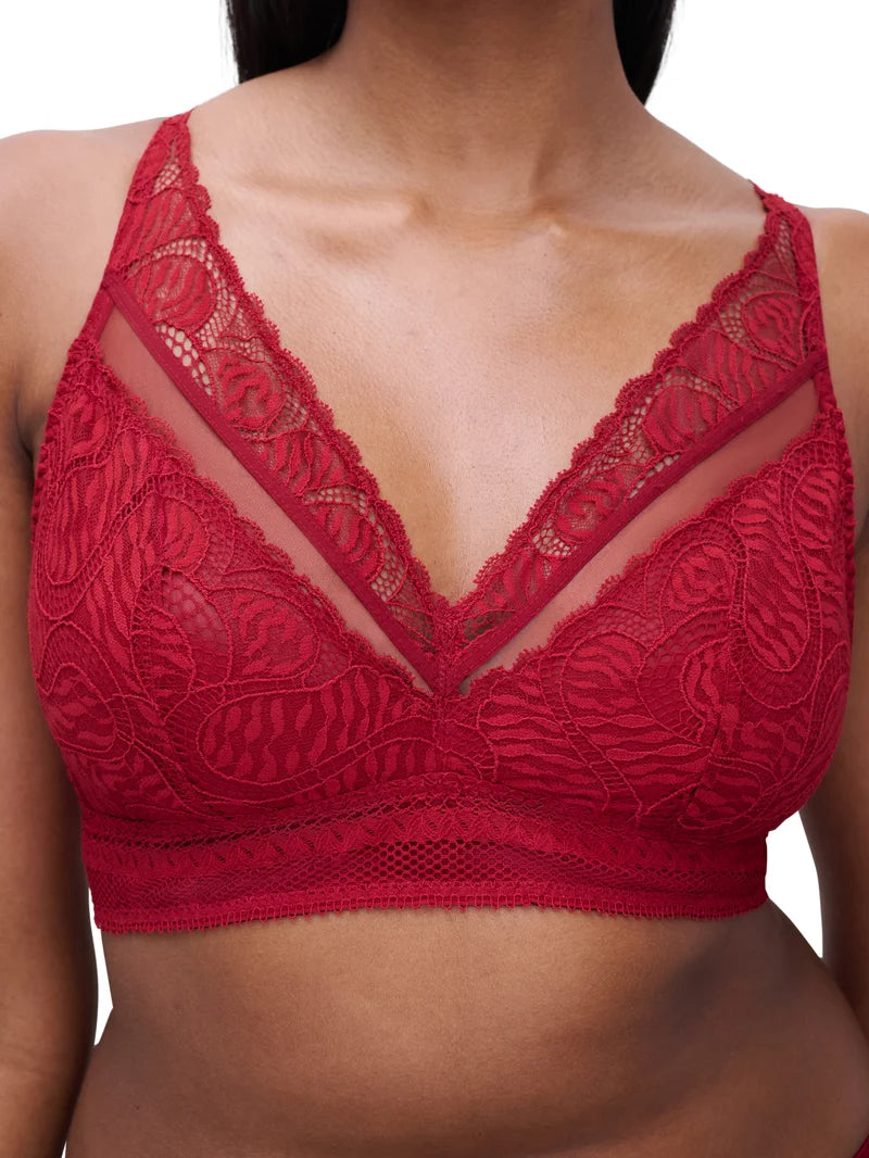 Chantelle - Amor Wirefree Support Bra Scarlet