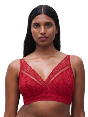 Chantelle - Amor Wirefree Support Bra Scarlet