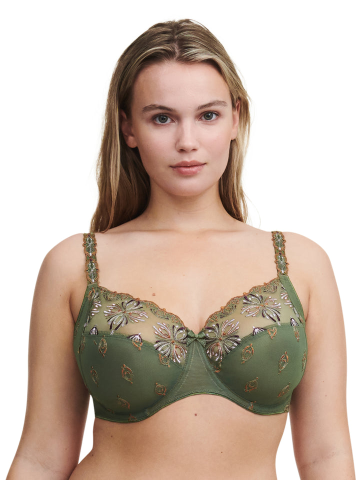 Chantelle - Soutien-gorge à armatures couvrant Champs Elysées Kiwi Multico