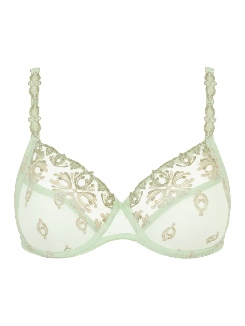 Chantelle - Champs Elysees Very Covering Underwired Bra Green Powder