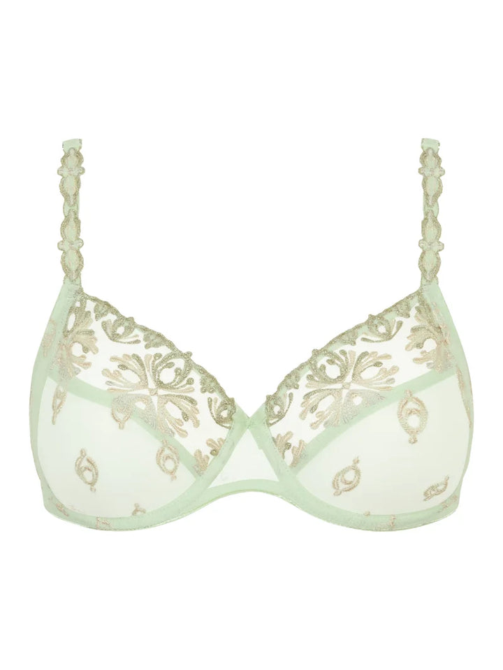 Chantelle - Champs Elysees Very Covering Underwired Bra Green Powder