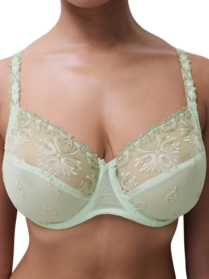Chantelle - Champs Elysees Very Covering Underwired Bra Green Powder