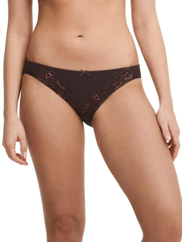 Chantelle - Champs Elysées Brazilian Brief Glossy Brown Brief Chantelle 