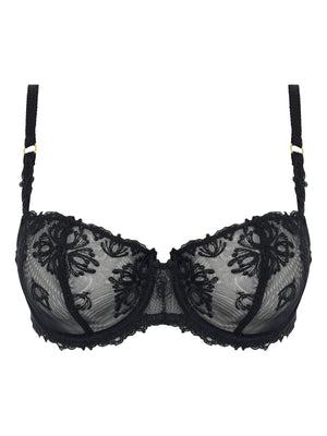 Chantelle Champs Elysees Balcony Bra - Black Balcony Bra Chantelle 
