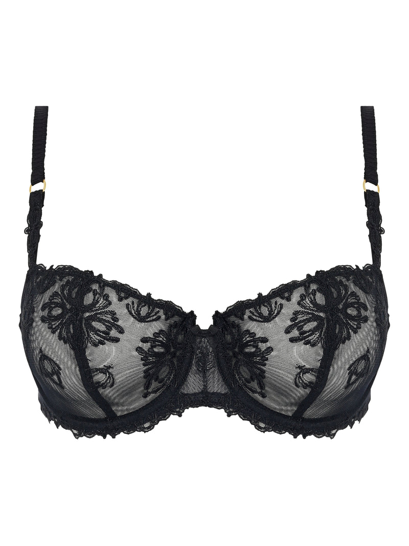 Chantelle Champs Elysees Balcony Bra - Black Balcony Bra Chantelle 