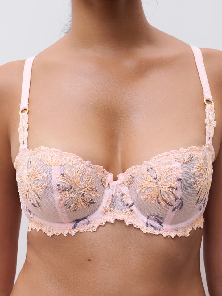 Chantelle - Champs Elysees Balconette Bra Nymphea Pink Multico