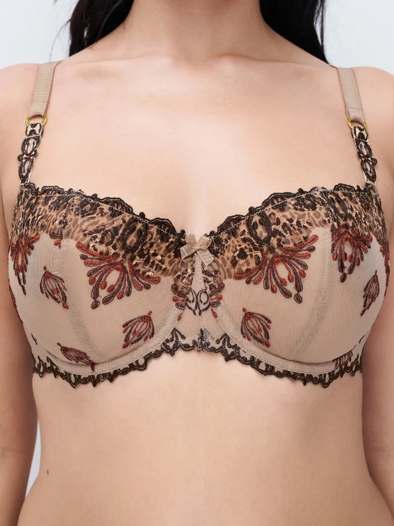 Chantelle - Champs Elysees Balconette Bra Feline Print