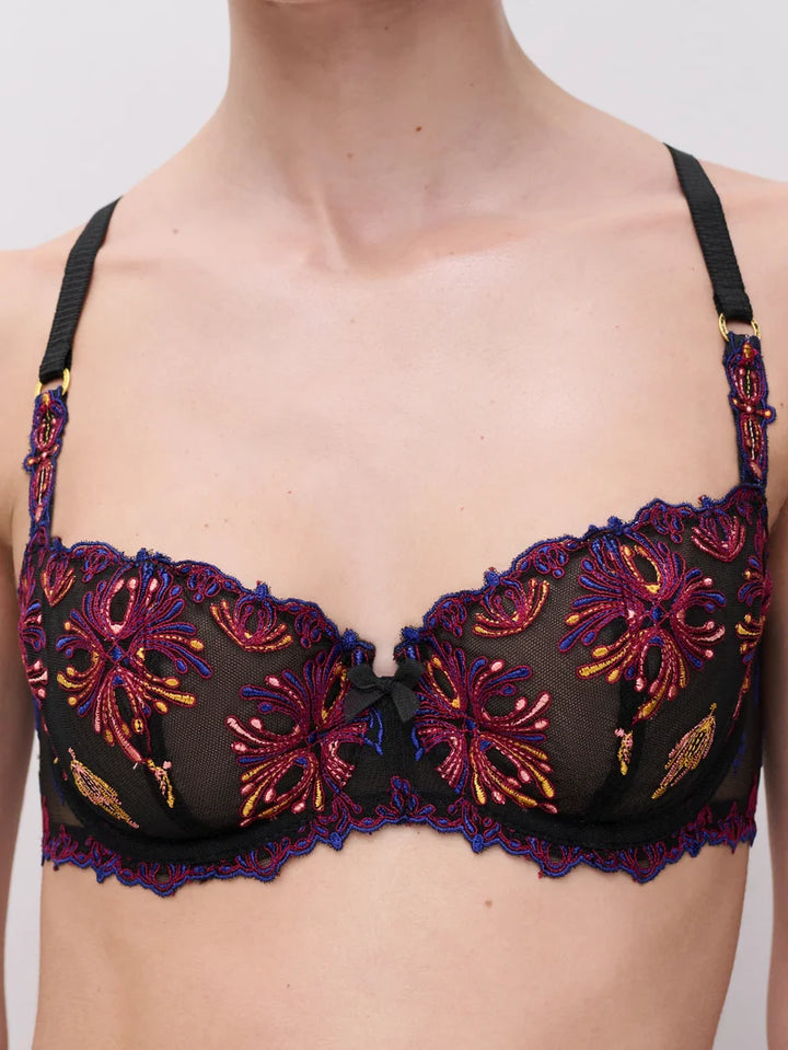 Chantelle - Champs Elysees Balconette Bra Black Jewels