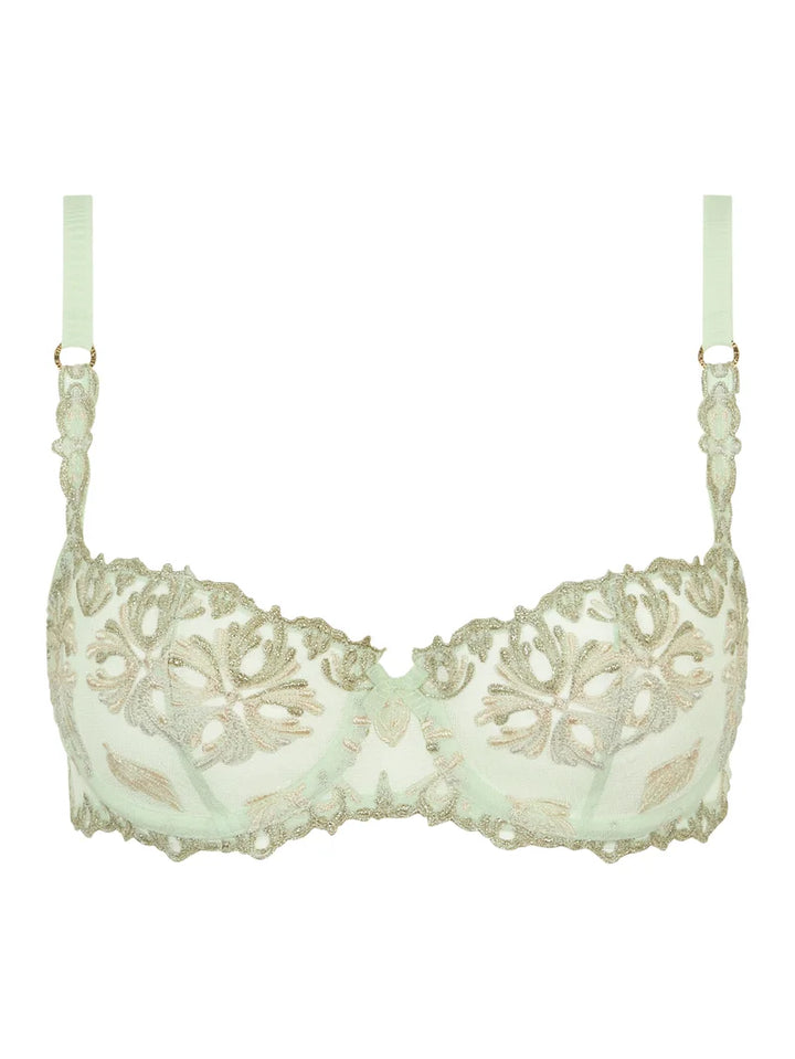 Chantelle - Champs Elysees Balconette Bra Green Powder