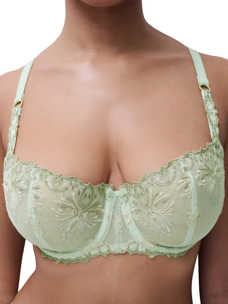 Chantelle - Champs Elysees Balconette Bra Green Powder