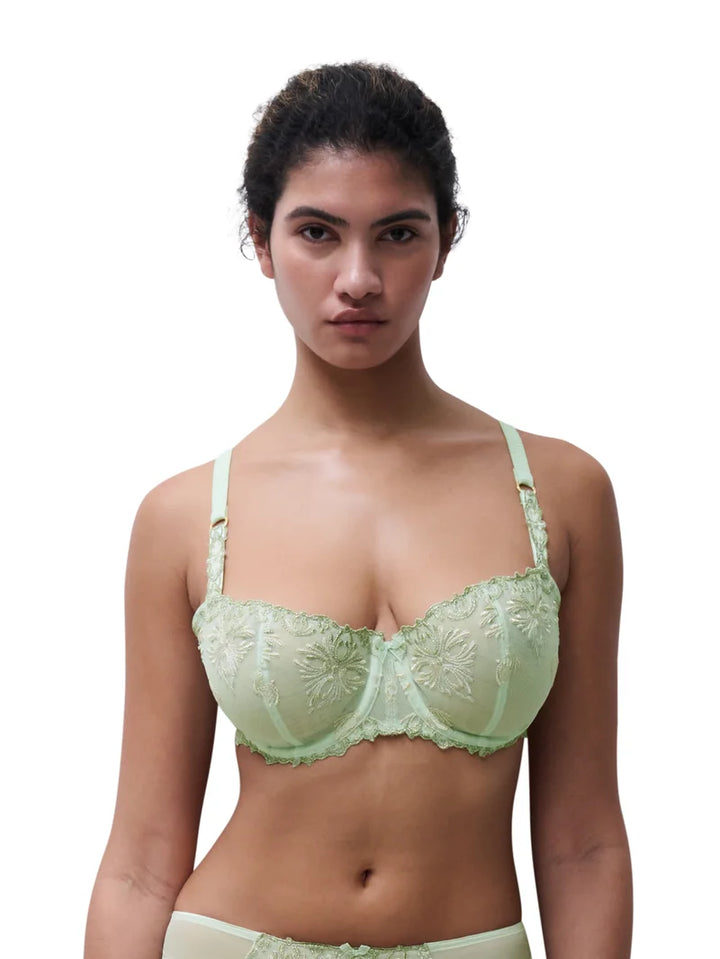 Chantelle - Champs Elysees Balconette Bra Green Powder