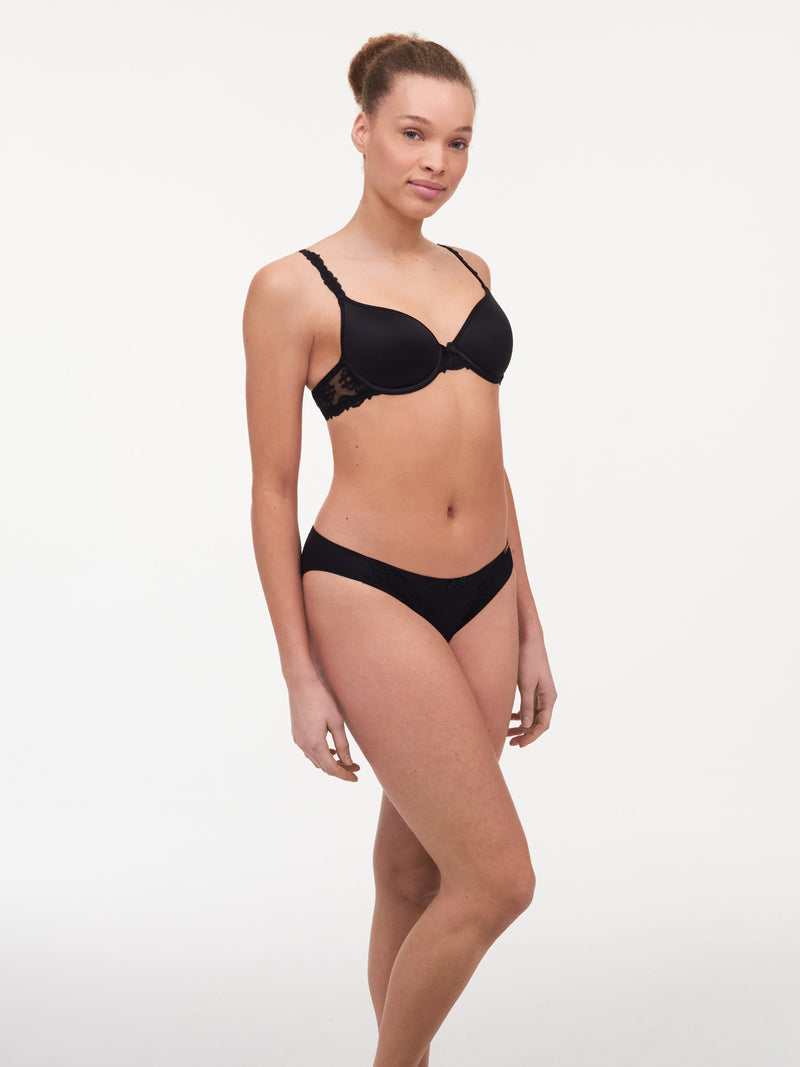 Chantelle Champs Elysees Memory Foam T-Shirt Bra - Black Full Cup Bra Chantelle 
