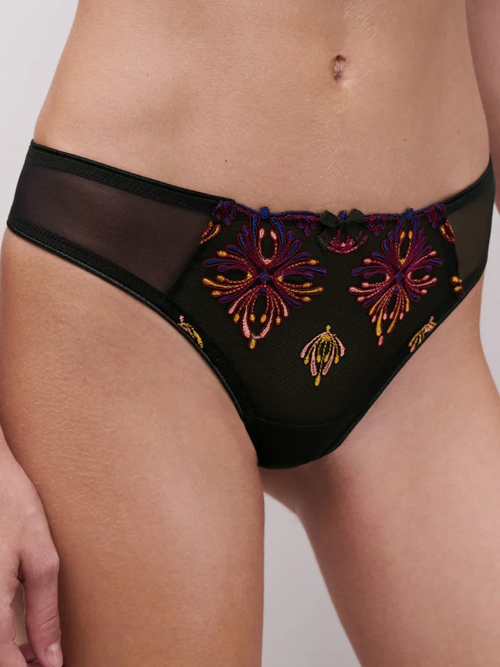Chantelle - Champs Elysees Tanga Black Jewels