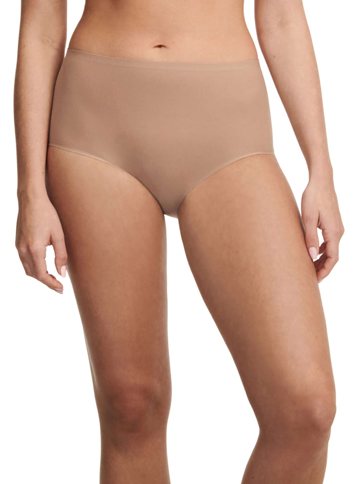 Chantelle Softstretch 하이 웨이스트 브리프 - Coffee Latte Full Brief Chantelle