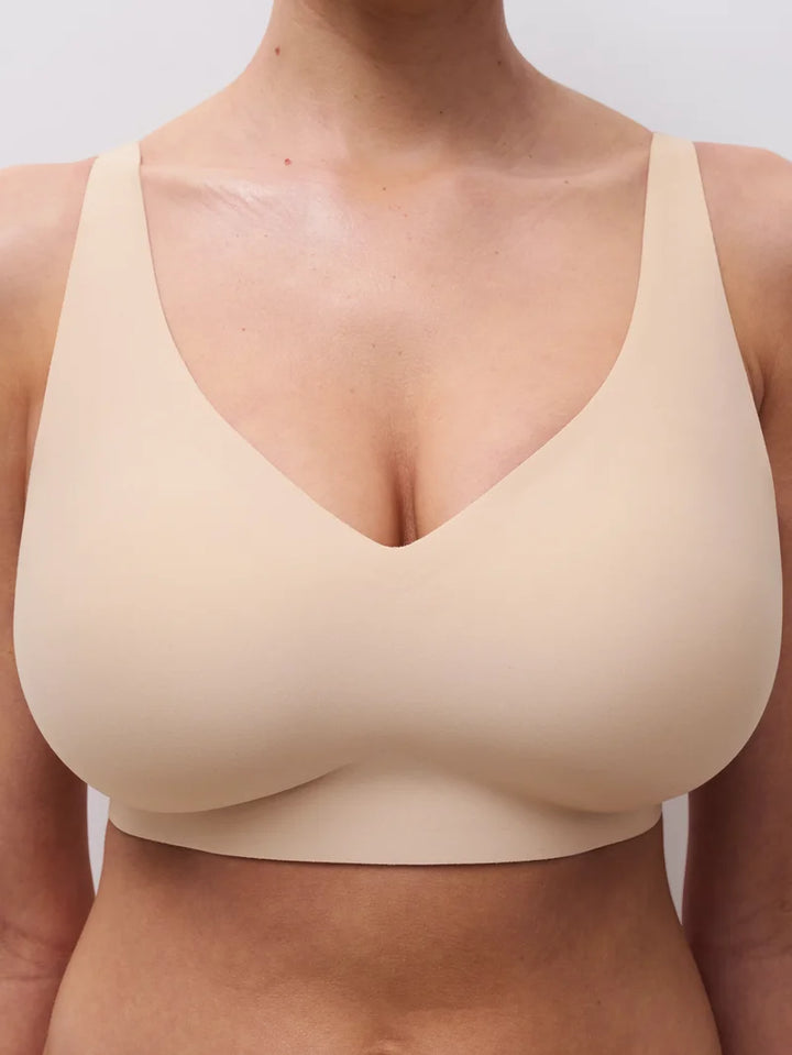 Chantelle - Softstretch Power Plunge Wireless Bra Golden Beige
