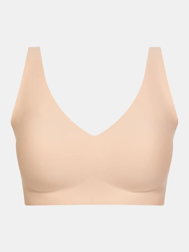Chantelle - Softstretch Power Plunge Wireless Bra Golden Beige