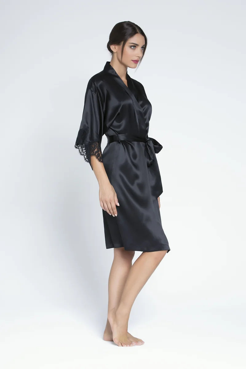 Lise Charmel - Splendeur Soie Mid-Length Negligee Gown Noir