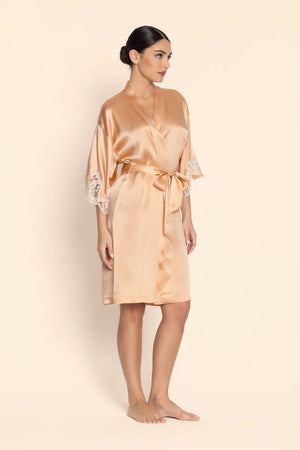 Lise Charmel - Splendeur Soie Mid-Length Negligee Gown Splendeur Peche