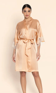 Lise Charmel - Splendeur Soie Mid-Length Negligee Gown Splendeur Peche