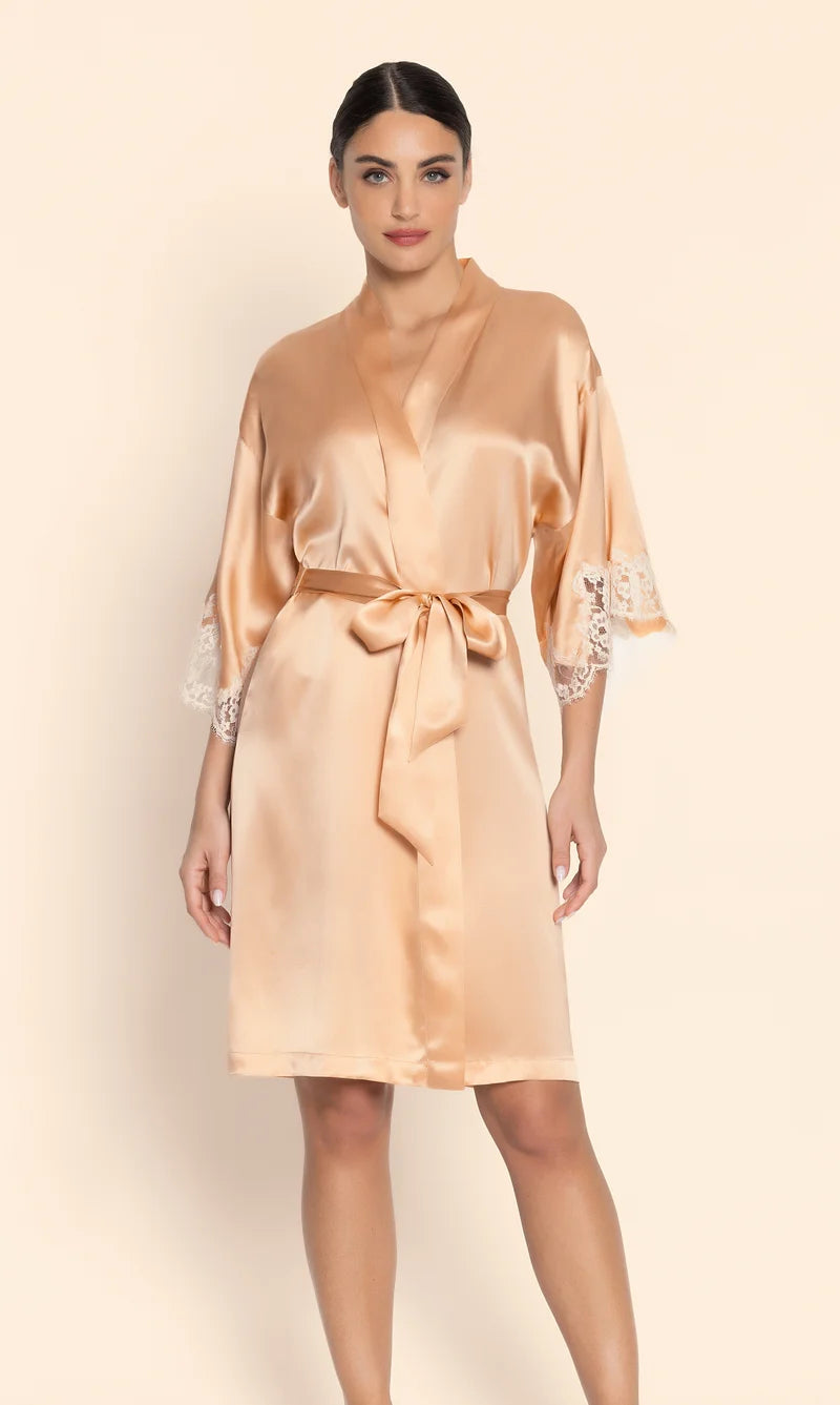 Lise Charmel - Splendeur Soie Mid-Length Negligee Gown Splendeur Peche