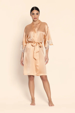 Lise Charmel - Splendeur Soie Mid-Length Negligee Gown Splendeur Peche