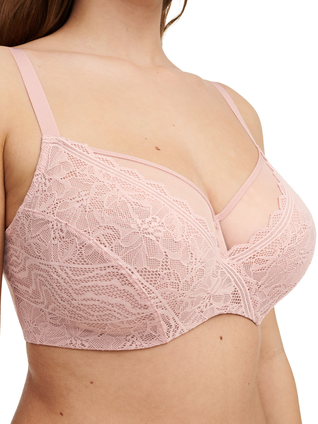 Chantelle Easyfeel - Floral Touch Very Covering Underwired Bra English Rose