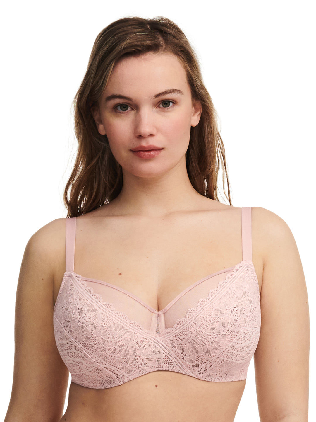 Chantelle Easyfeel - Floral Touch Very Covering Underwired Bra English Rose