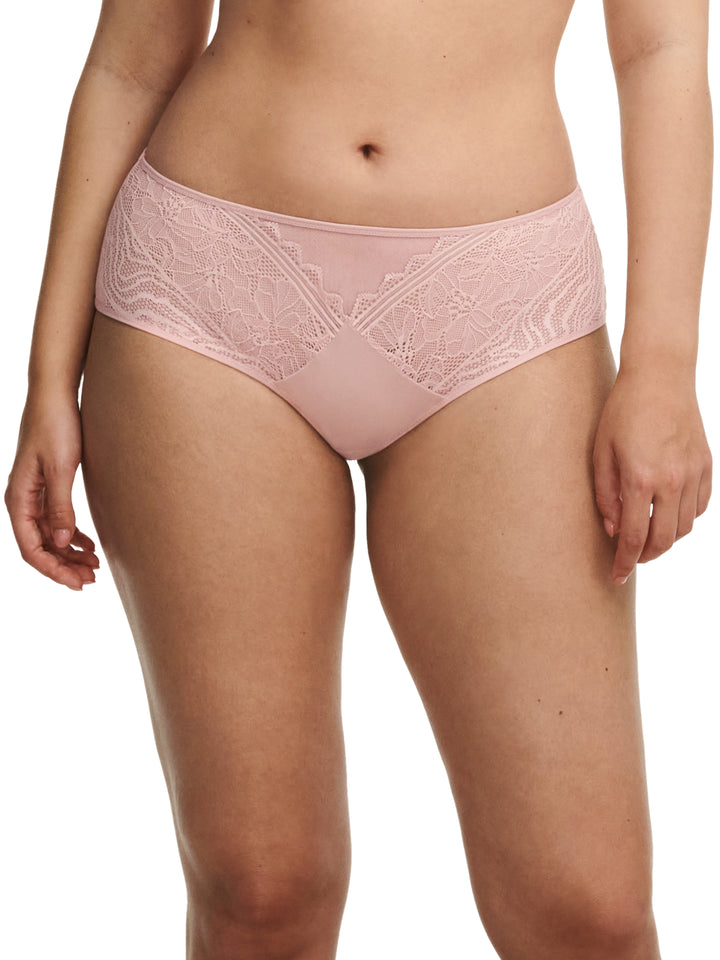 Chantelle Easyfeel - Shorty coprente floreale dal tocco rosa inglese