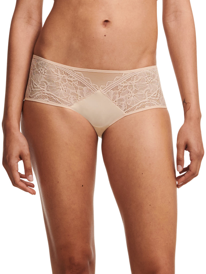 Short Chantelle Floral Touch - Short Beige Dorado Chantelle