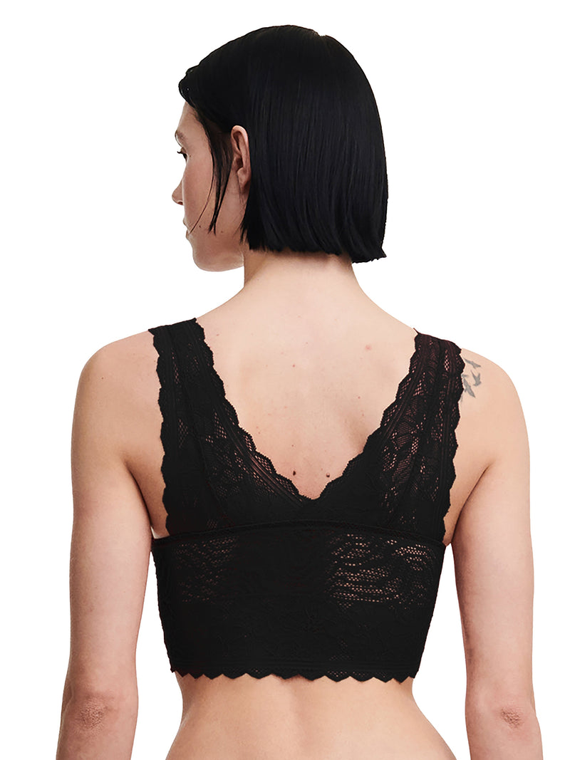 Chantelle Floral Touch Soft Bra - Black Soft Bra Chantelle 