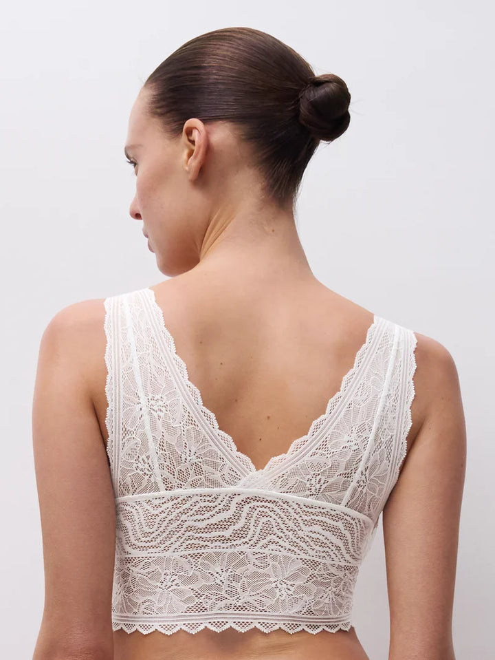 Chantelle - Floral Touch Wirefree Triangle Foam Bra Milk