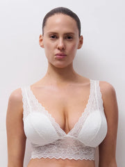 Chantelle - Floral Touch Wirefree Triangle Foam Bra Milk