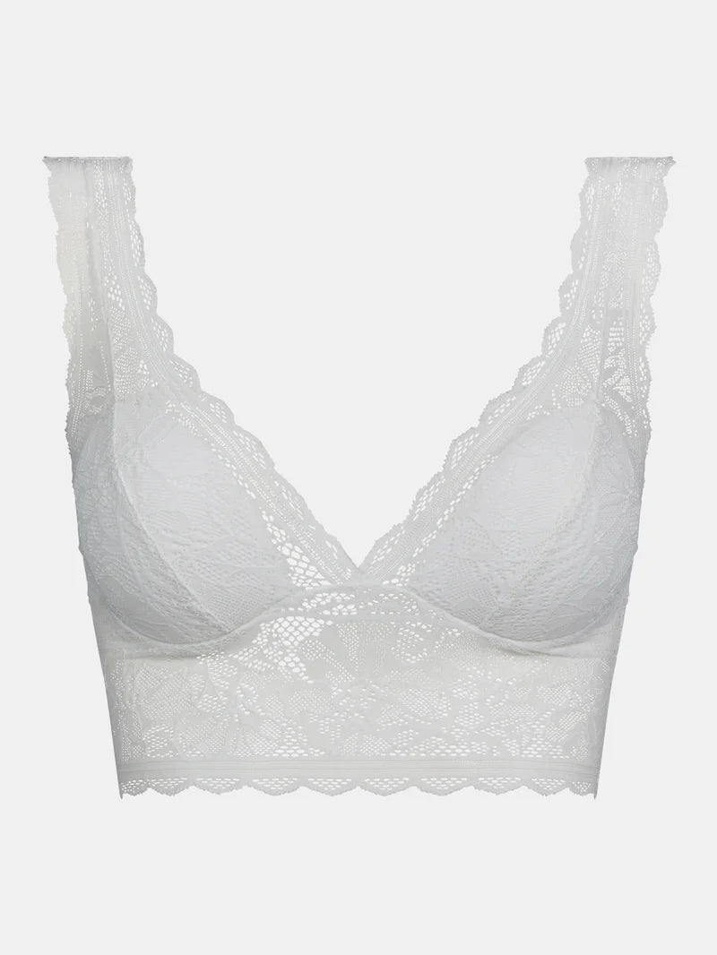 Chantelle - Floral Touch Wirefree Triangle Foam Bra Milk