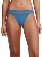 Chantelle Easyfeel - Floral Touch Tanga Jeans Blue