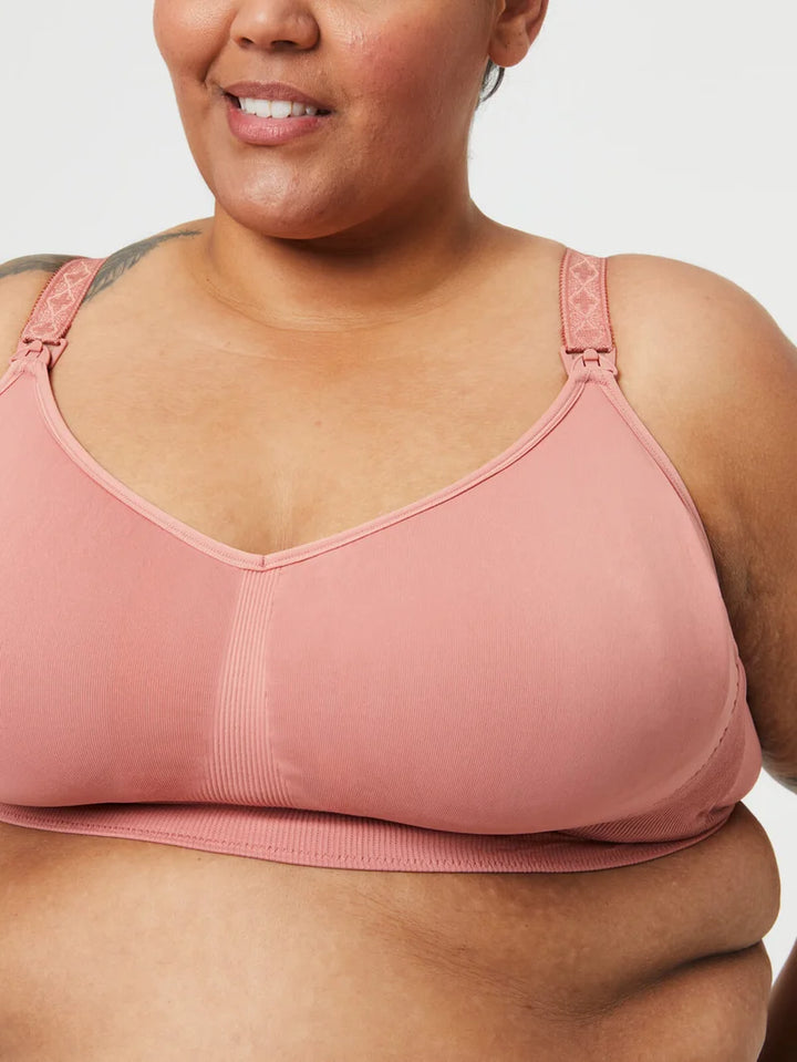 Cake Maternity - Popping Candy Seamless Wire-free Maternity & Nursing Bra Rosewood