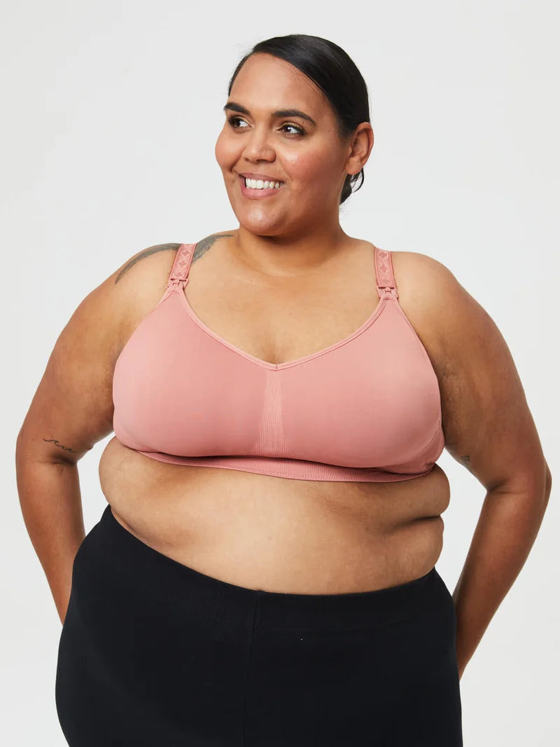 Cake Maternity - Popping Candy Seamless Wire-free Maternity & Nursing Bra Rosewood