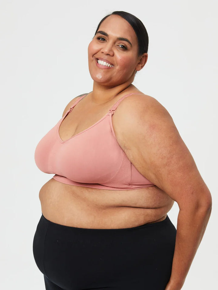 Cake Maternity - Popping Candy Seamless Wire-free Maternity & Nursing Bra Rosewood