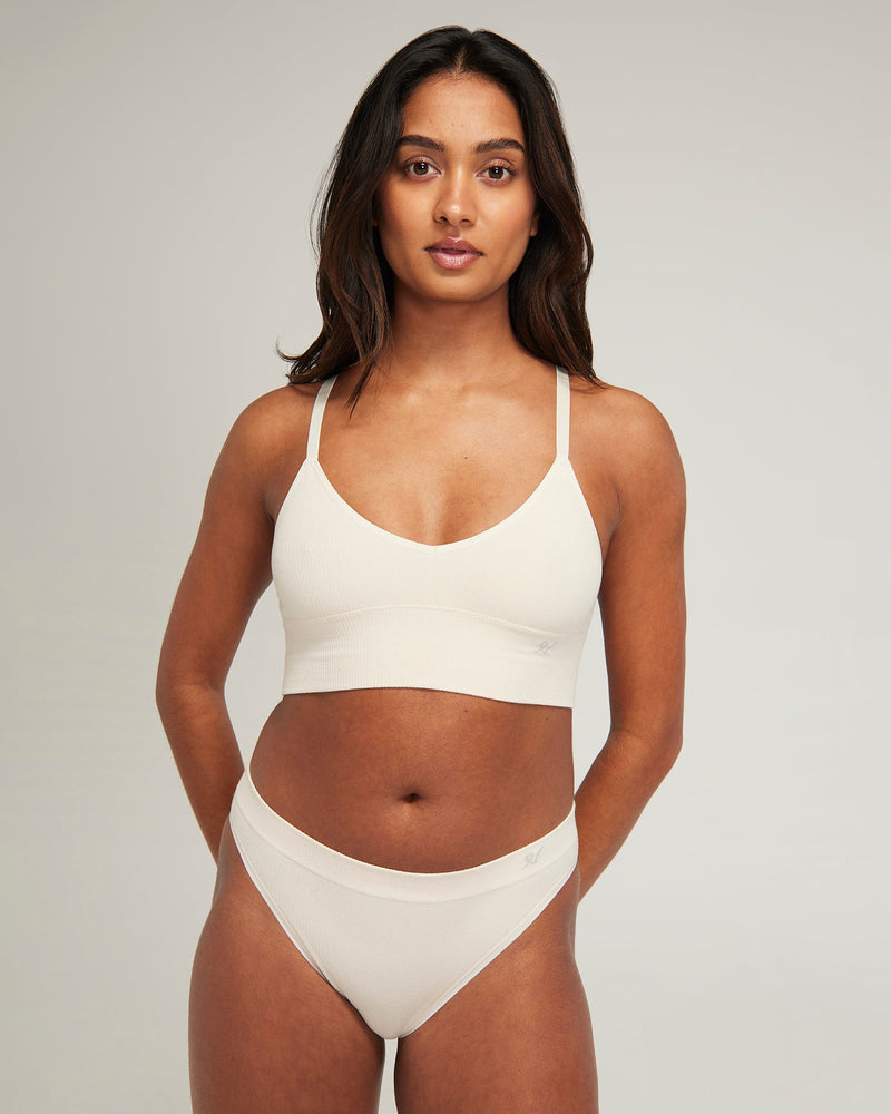 Nudea - TENCEL Seamless Bralette White Sand
