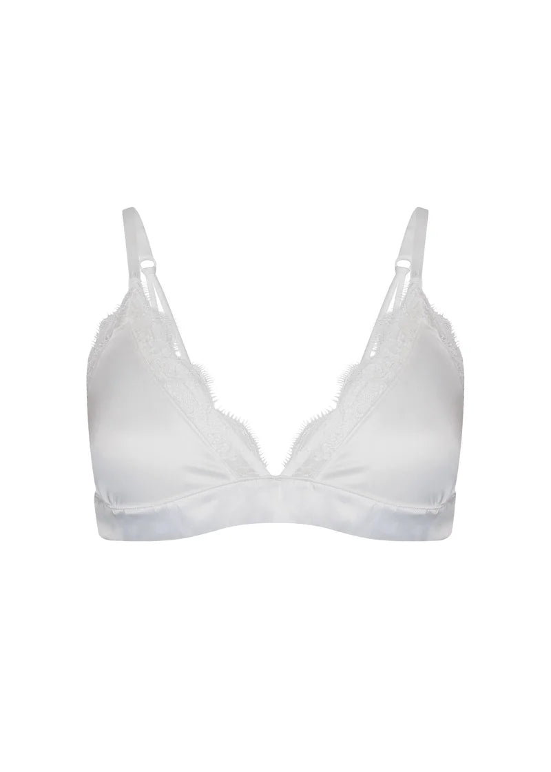 Magic - Satin Lace Bralette Ivory