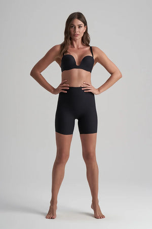 ByeBra - Low Back Shapewear (Light Support) Deep Plunge Strapless Bra Black