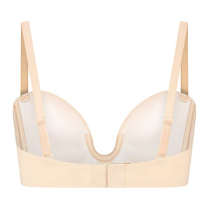 ByeBra - Low Back Shapewear (Light Support) Deep Plunge Strapless Bra Beige