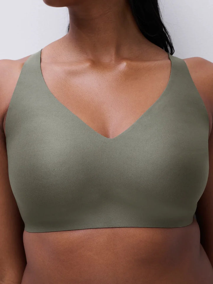 Chantelle - Softstretch Power Plunge Wirefree Bra Vert Argile